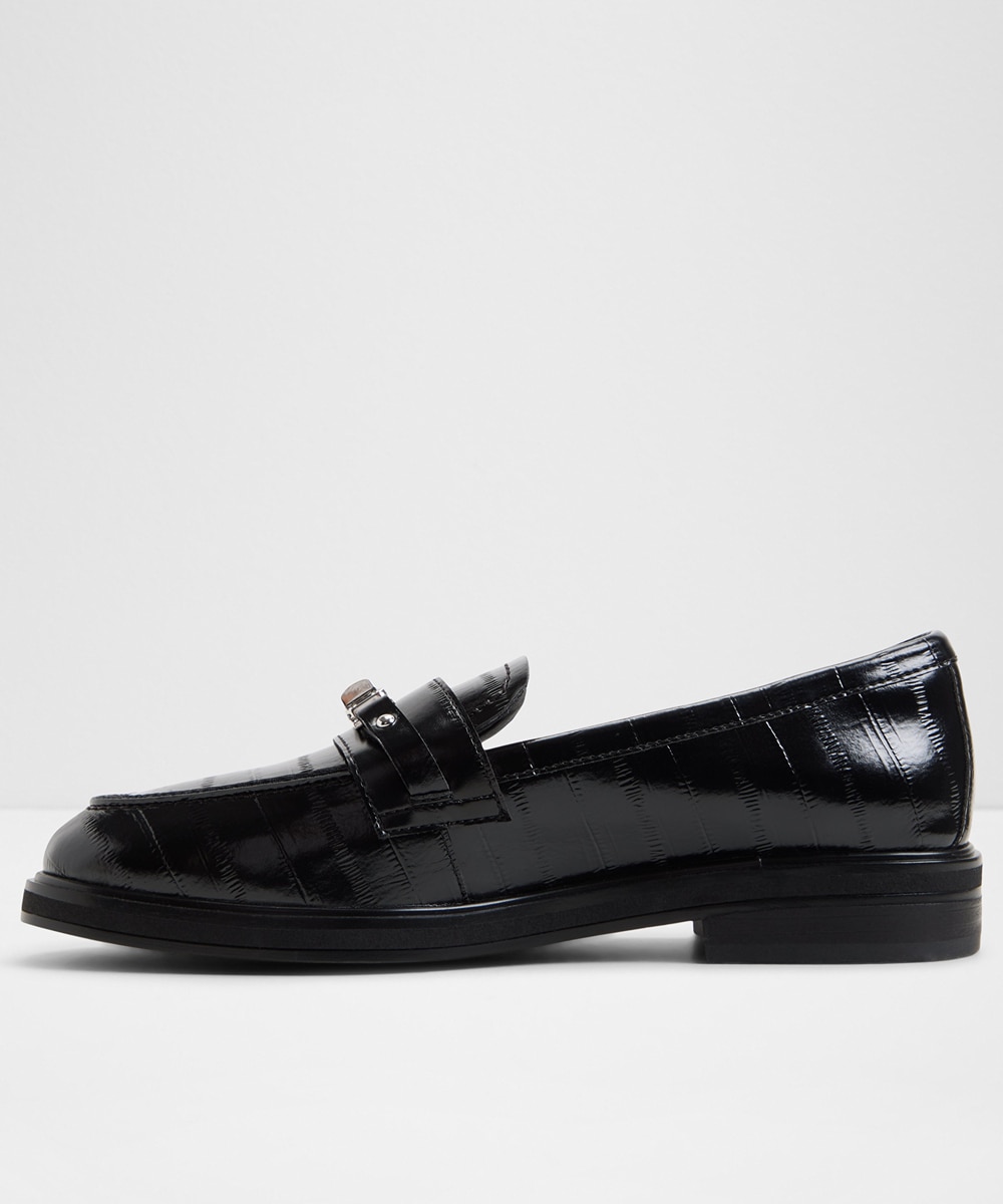 Mocasines planos de mujer con punta redonda - Aldo - Negro Negro-4