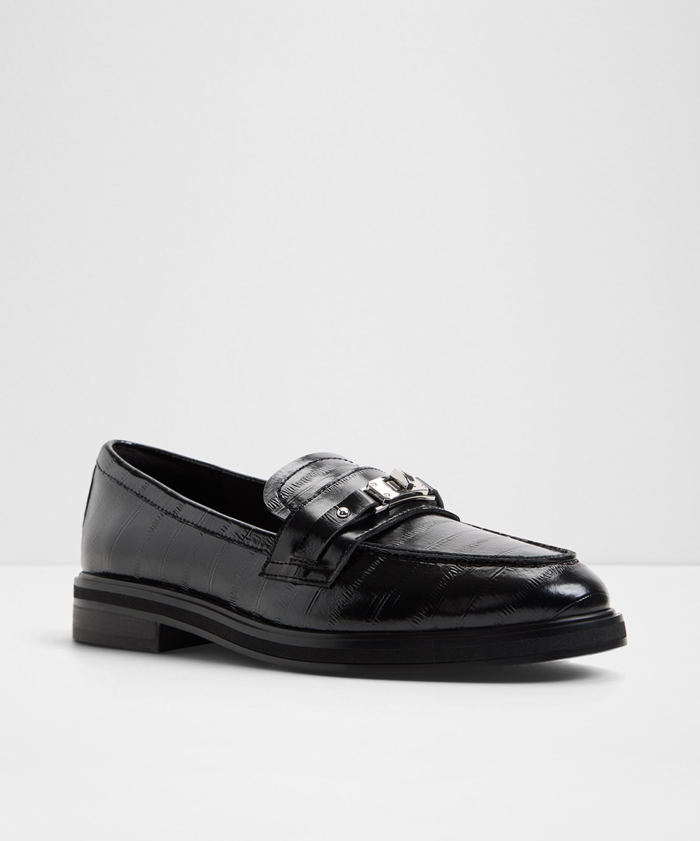 Mocasines planos de mujer con punta redonda - Aldo - Negro Negro-5