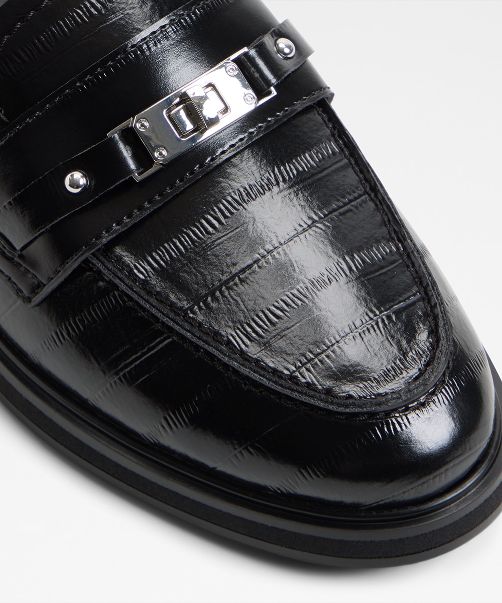 Mocasines planos de mujer con punta redonda - Aldo - Negro Negro-6