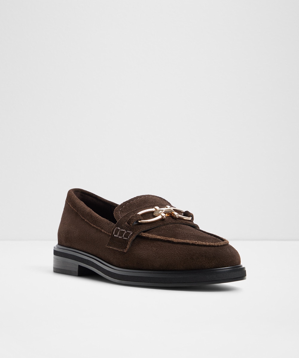 Mocasines planos de mujer con punta redonda - Aldo - Marrón Marrón-5