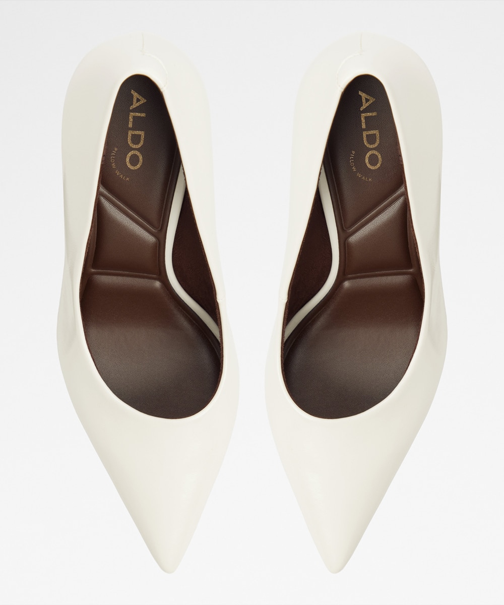 Zapatos de salón de mujer con punta afilada - Aldo - Blanco Blanco-3