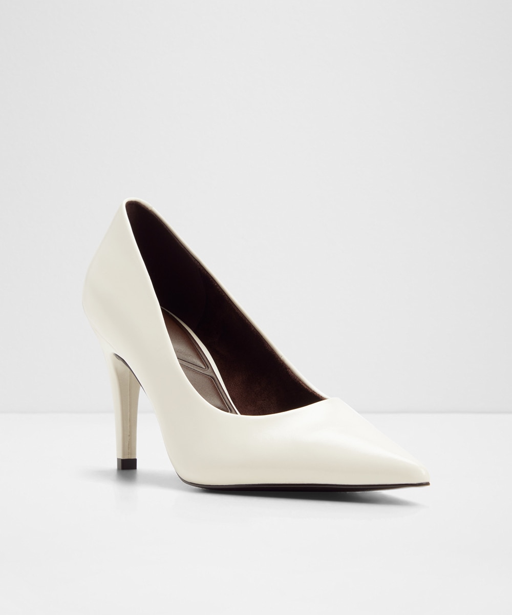 Zapatos de salón de mujer con punta afilada - Aldo - Blanco Blanco-5