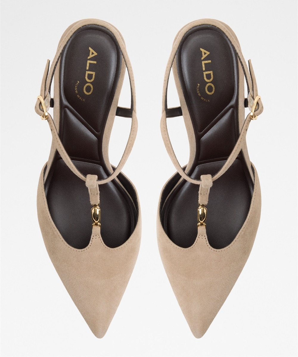 Zapatos de salón de mujer con punta afilada - Aldo - Beige Beige-3