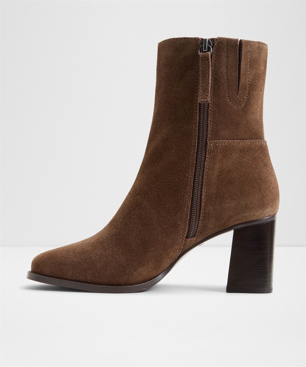 Botines básicos de mujer con punta cuadrada - Aldo - Marrón Marrón-4