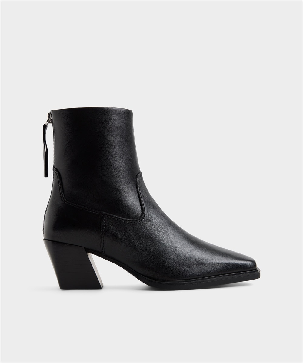 Botines básicos de mujer con punta cuadrada - Aldo - Negro Negro-1