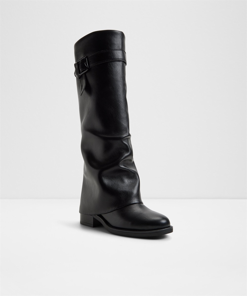 Botas básicas de mujer con punta redonda - Aldo - Negro Negro-4