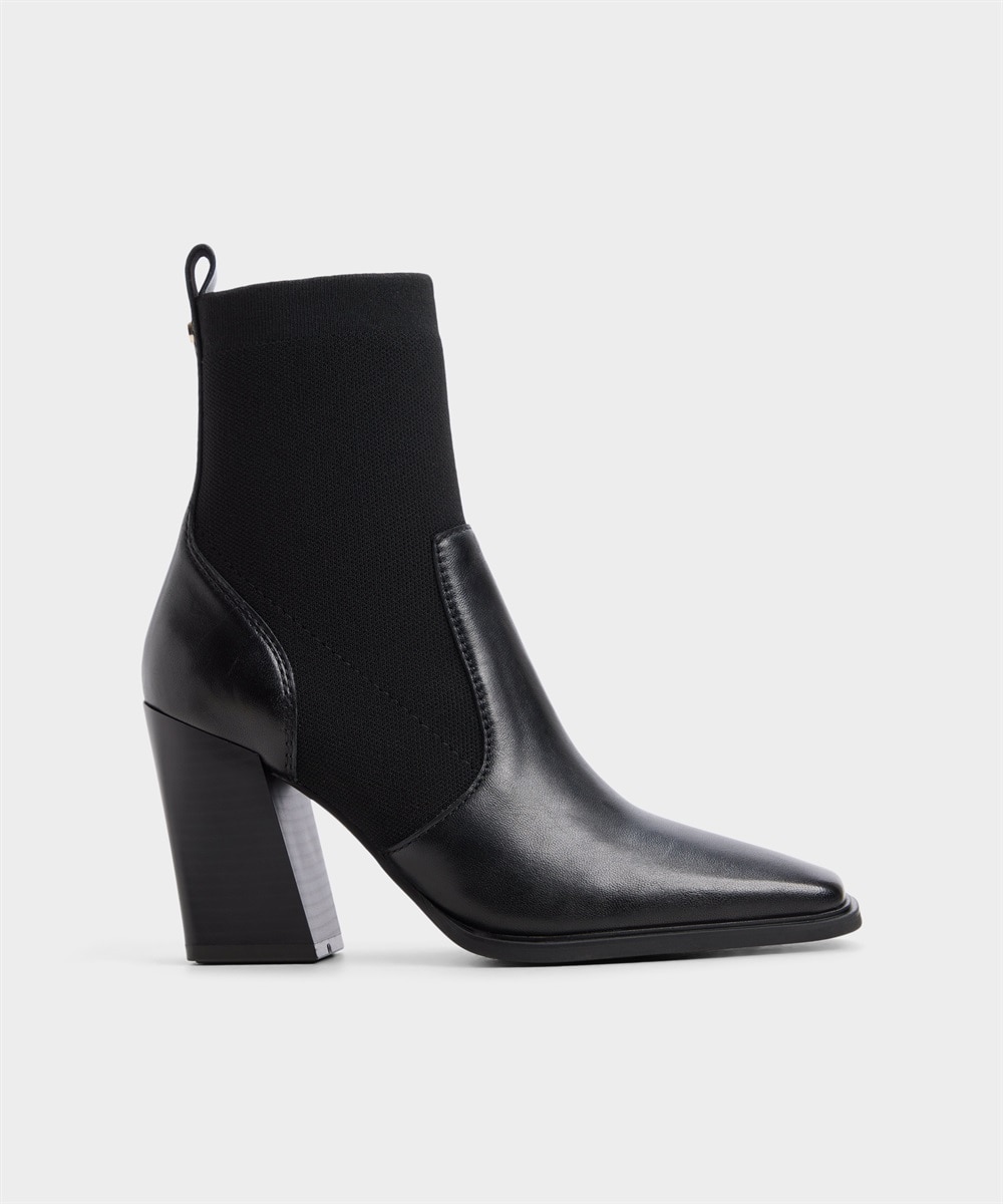 Botines básicos de mujer con punta cuadrada - Aldo - Negro Negro-1