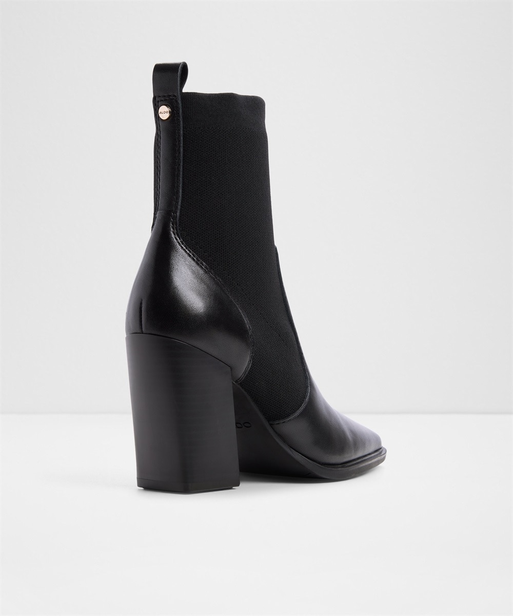 Botines básicos de mujer con punta cuadrada - Aldo - Negro Negro-2