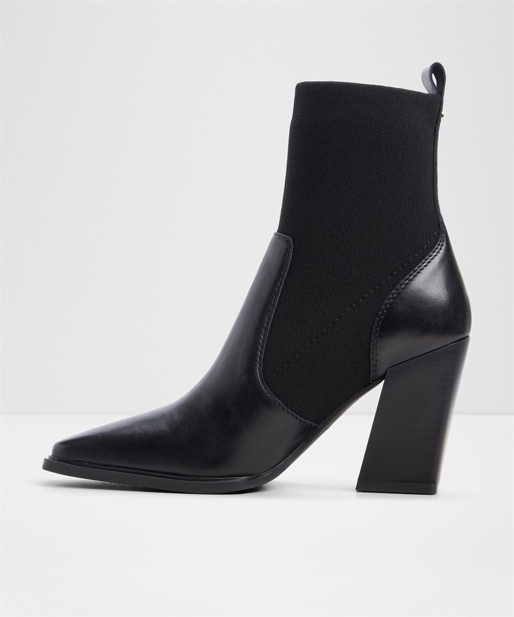 Botines básicos de mujer con punta cuadrada - Aldo - Negro Negro-4