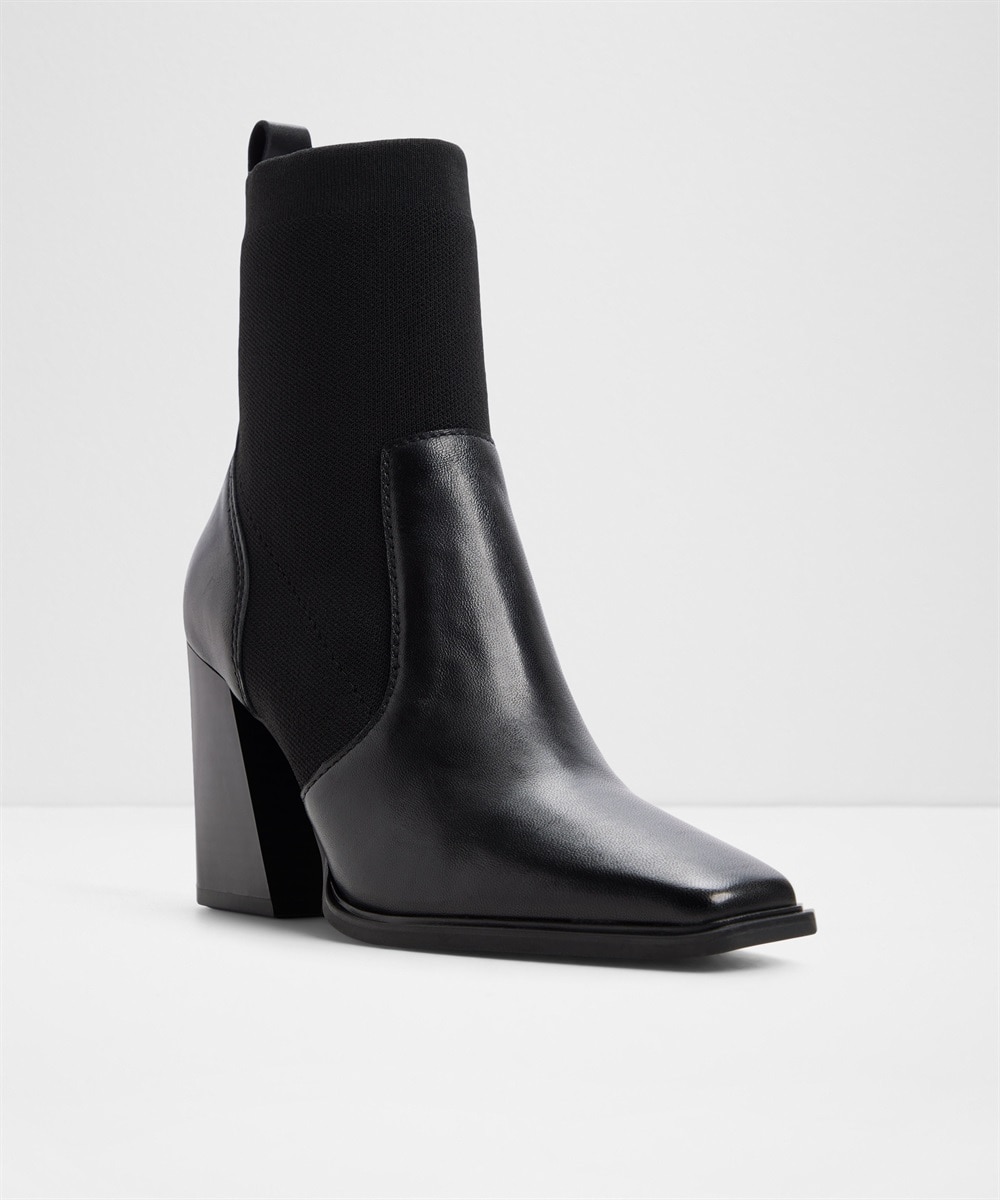 Botines básicos de mujer con punta cuadrada - Aldo - Negro Negro-5