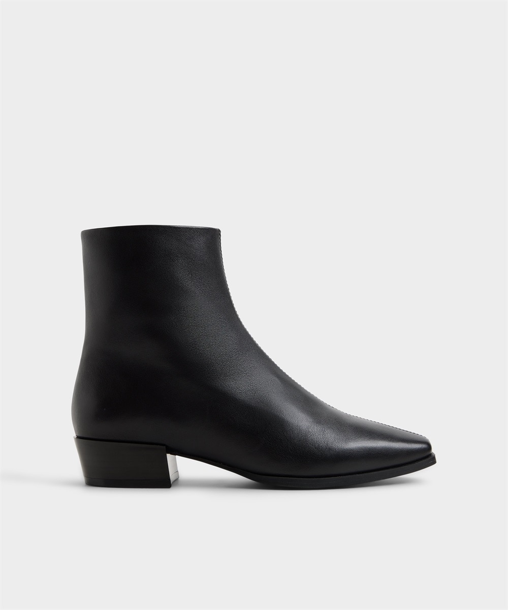Botines básicos de mujer con punta cuadrada - Aldo - Negro Negro-1