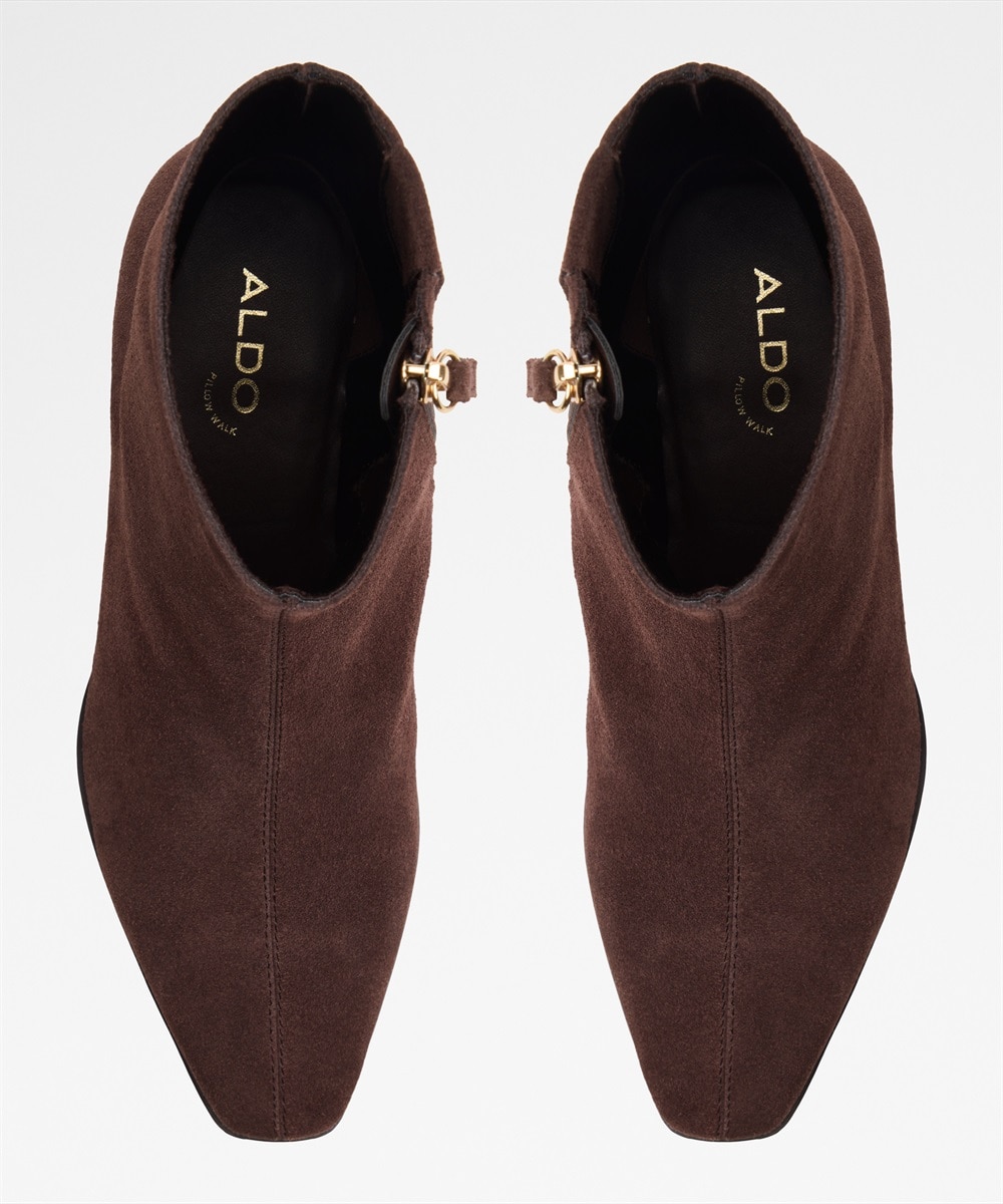 Botines básicos de mujer con punta cuadrada - Aldo - Marrón Marrón-6