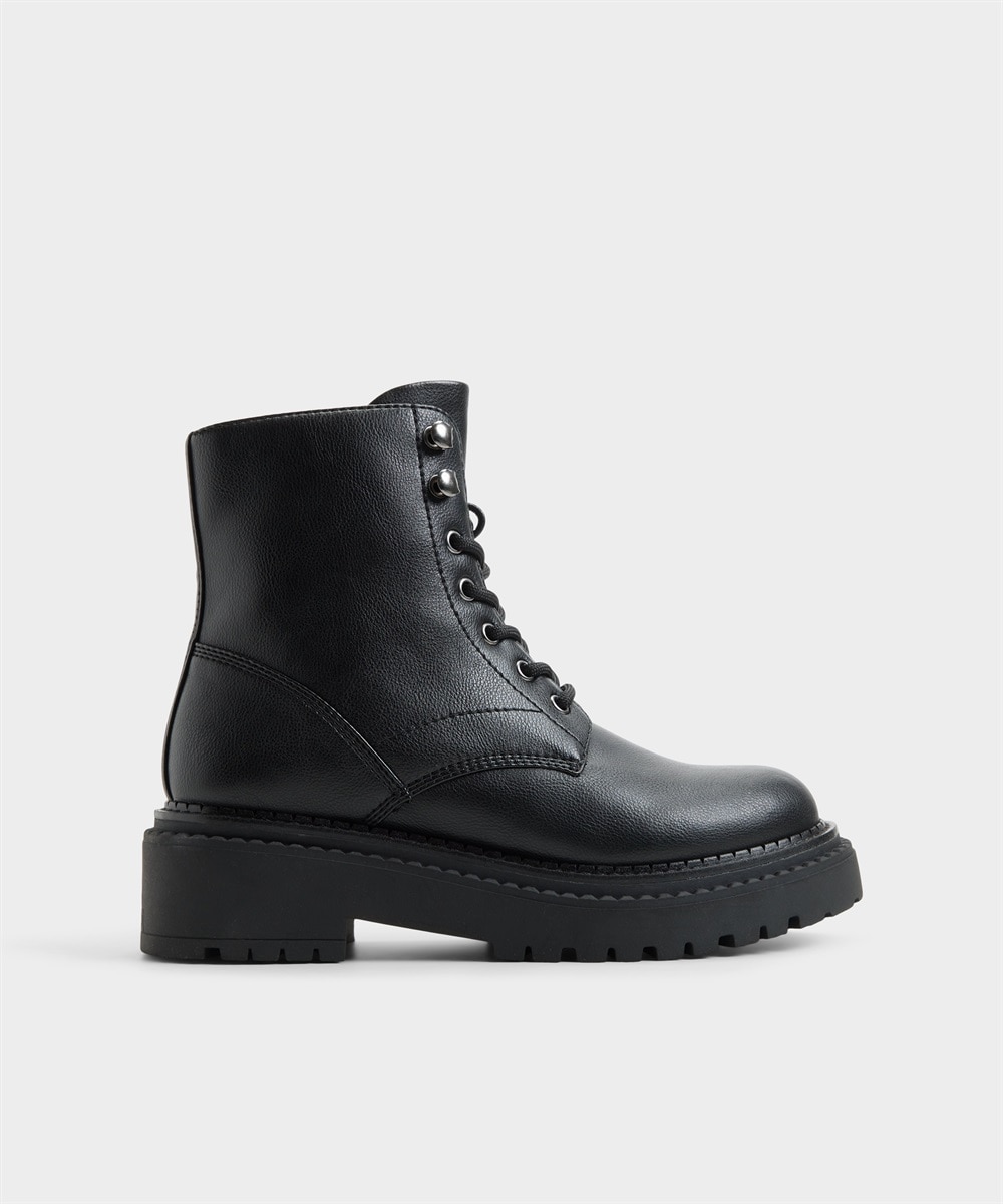 Botines básicos de mujer con punta redonda - Aldo - Negro Negro-1