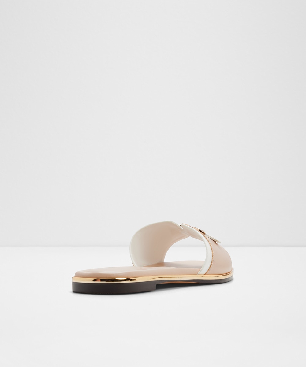 Sandalias planas de mujer con punta cuadrada - Aldo - Beige Beige-2
