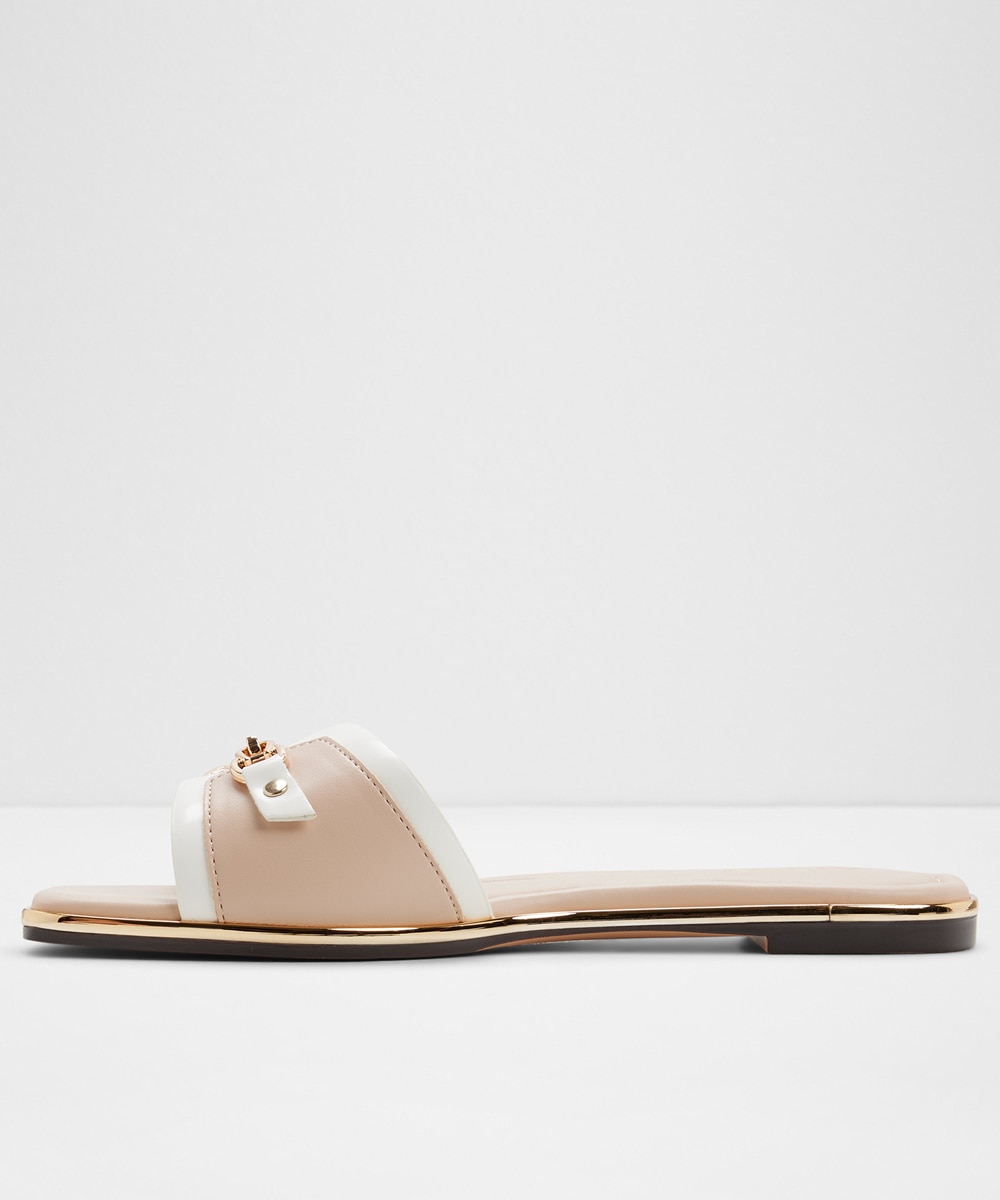 Sandalias planas de mujer con punta cuadrada - Aldo - Beige Beige-4