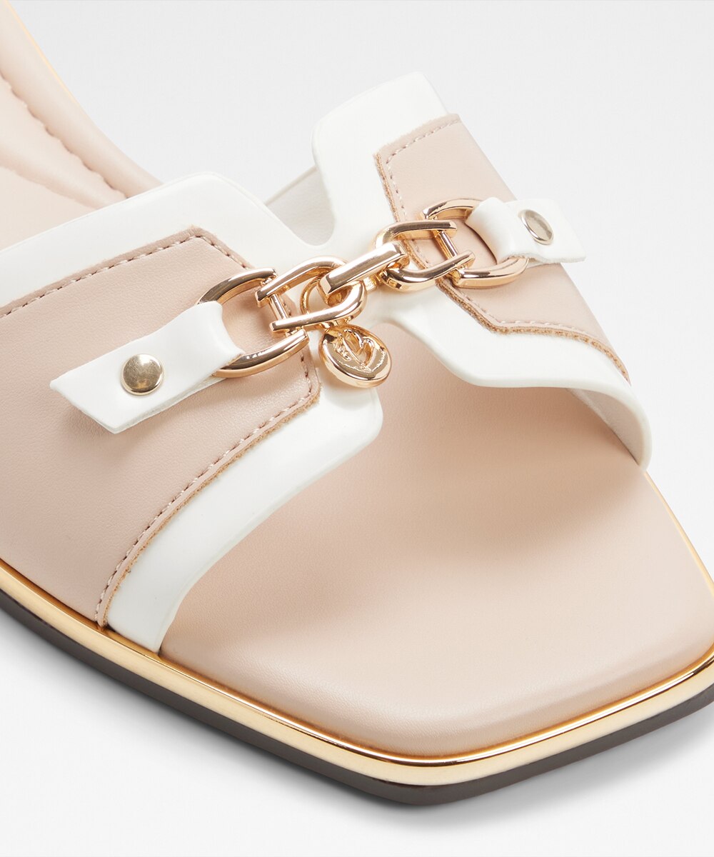 Sandalias planas de mujer con punta cuadrada - Aldo - Beige Beige-6