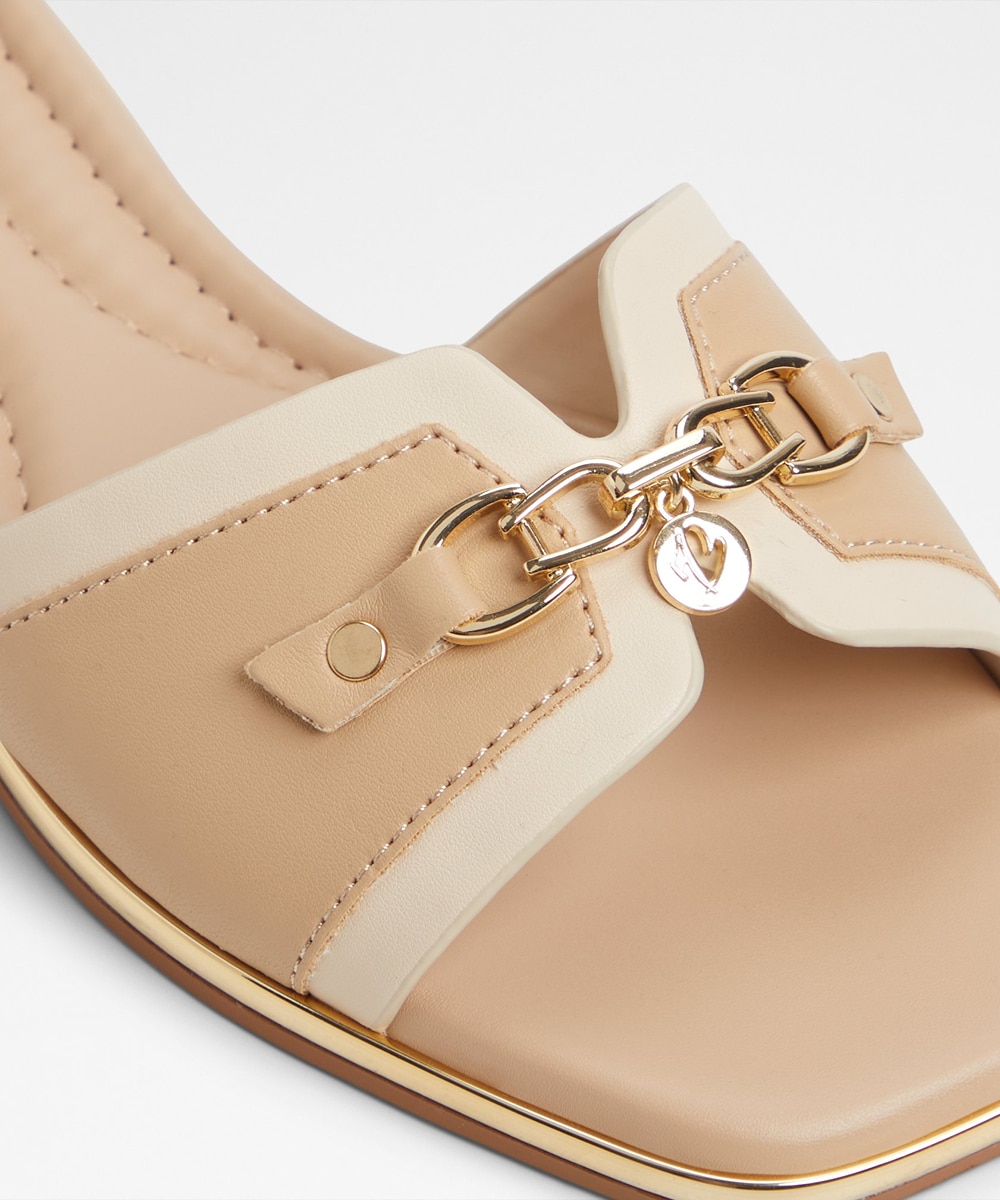 Sandalias planas de mujer con punta cuadrada - Aldo - Beige Beige-7