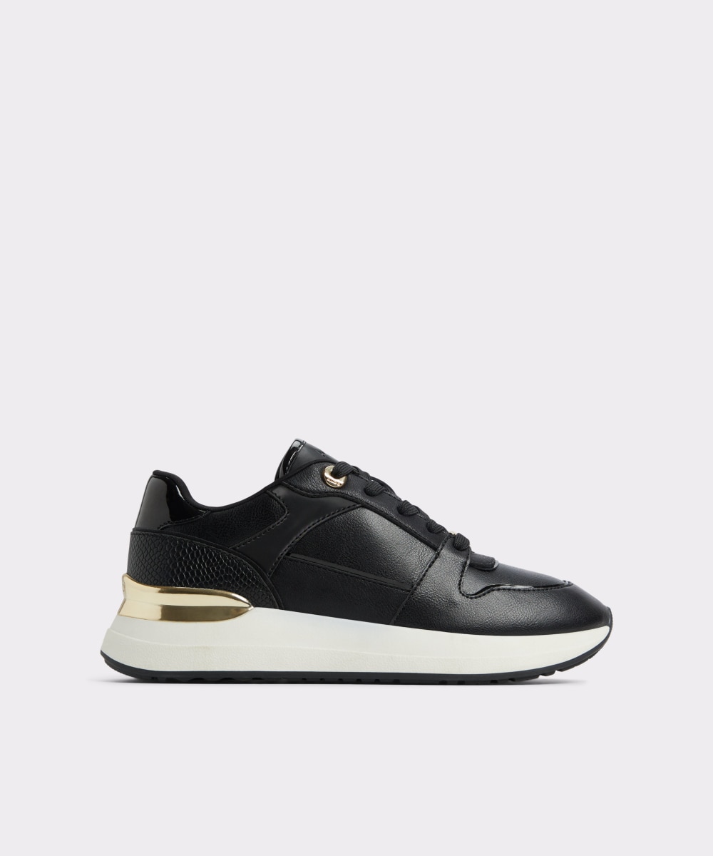 Zapatillas deportivas de mujer con punta redonda - Aldo - Negro Negro-1