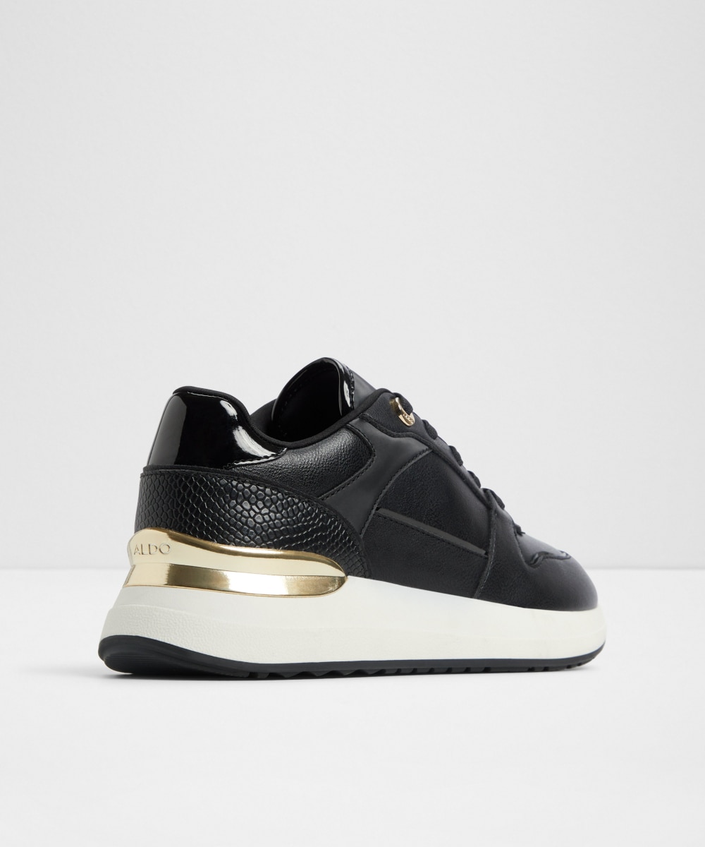 Zapatillas deportivas de mujer con punta redonda - Aldo - Negro Negro-3