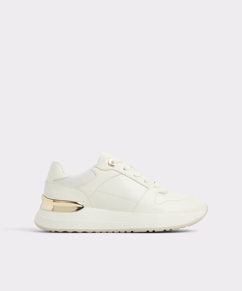 Zapatillas deportivas de mujer con punta redonda - Aldo - Blanco Blanco-1