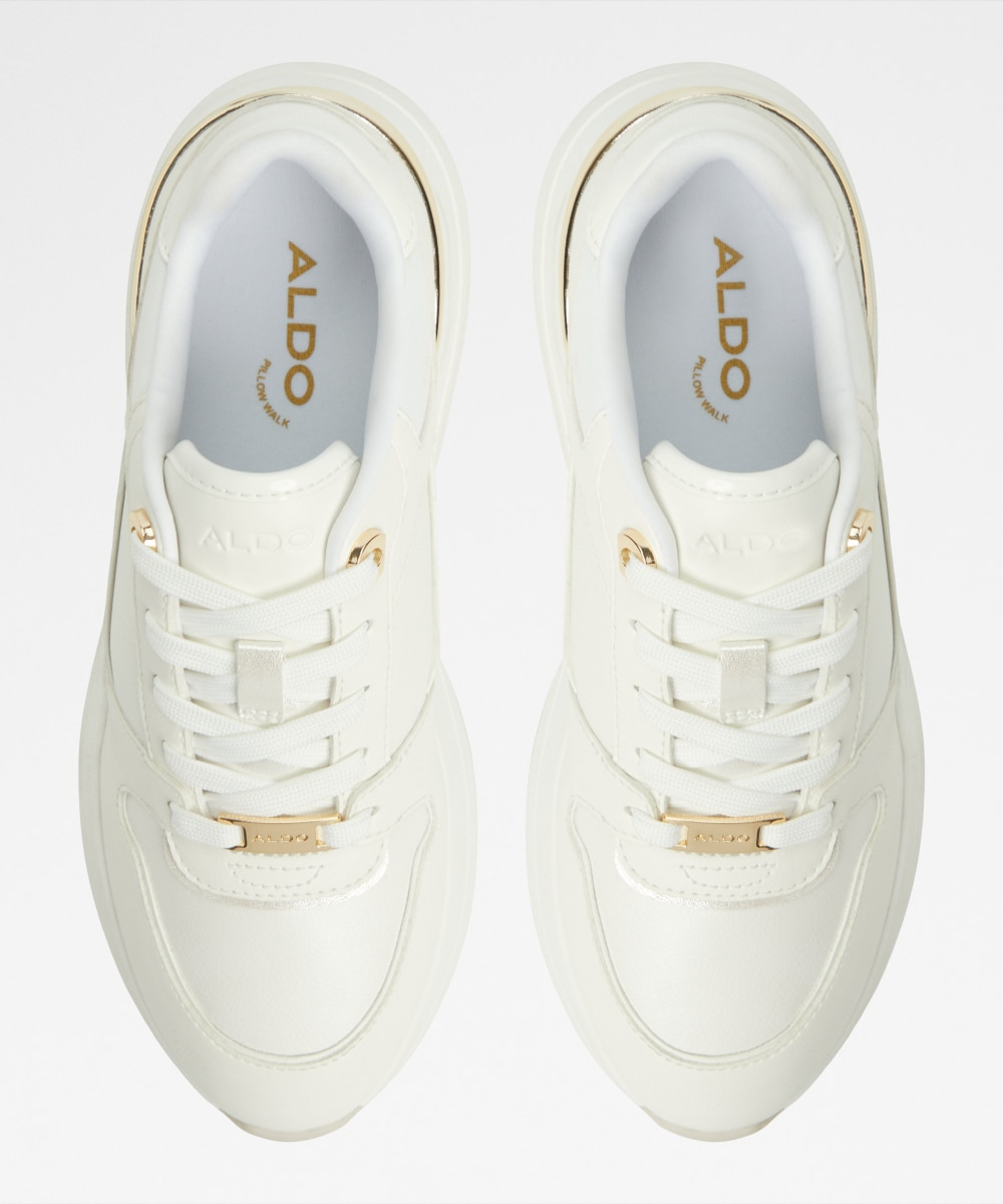 Zapatillas deportivas de mujer con punta redonda - Aldo - Blanco Blanco-6