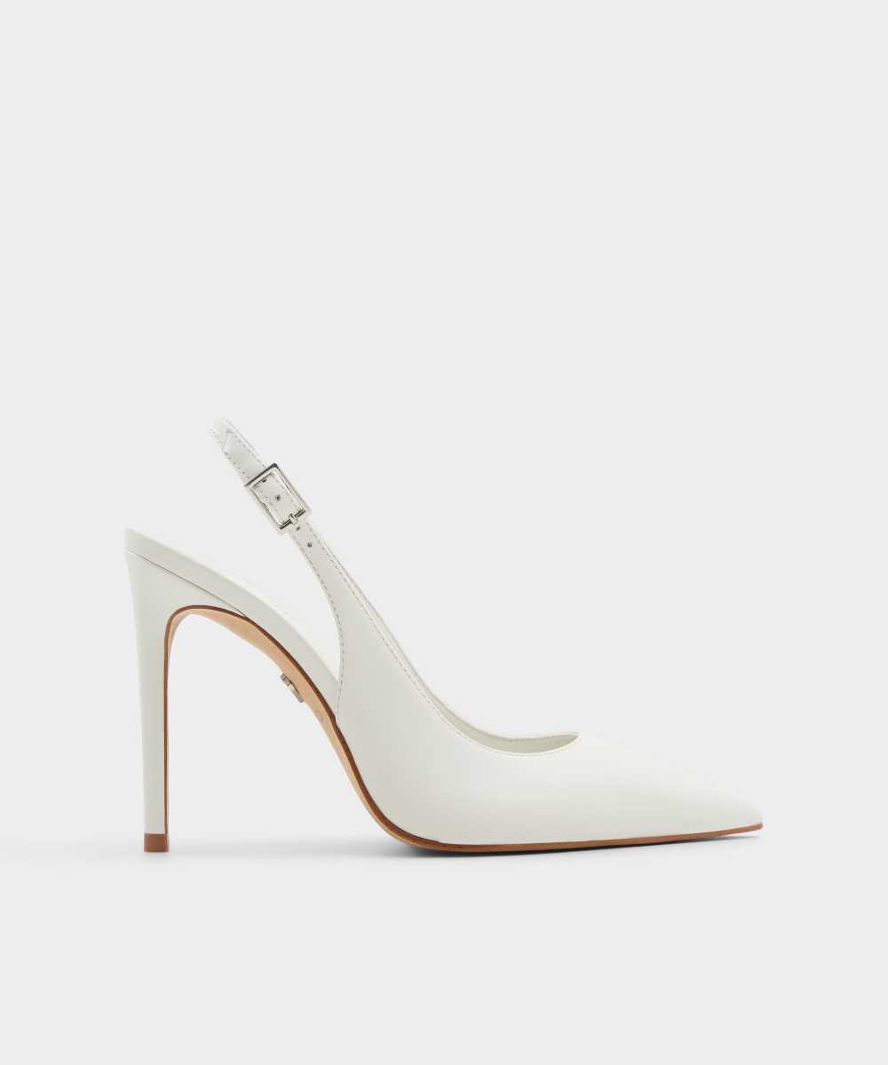 Zapatos de salón de mujer con punta afilada - Aldo - Blanco Blanco-1