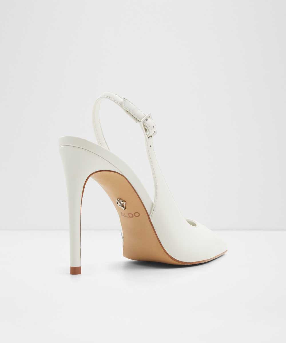 Zapatos de salón de mujer con punta afilada - Aldo - Blanco Blanco-3