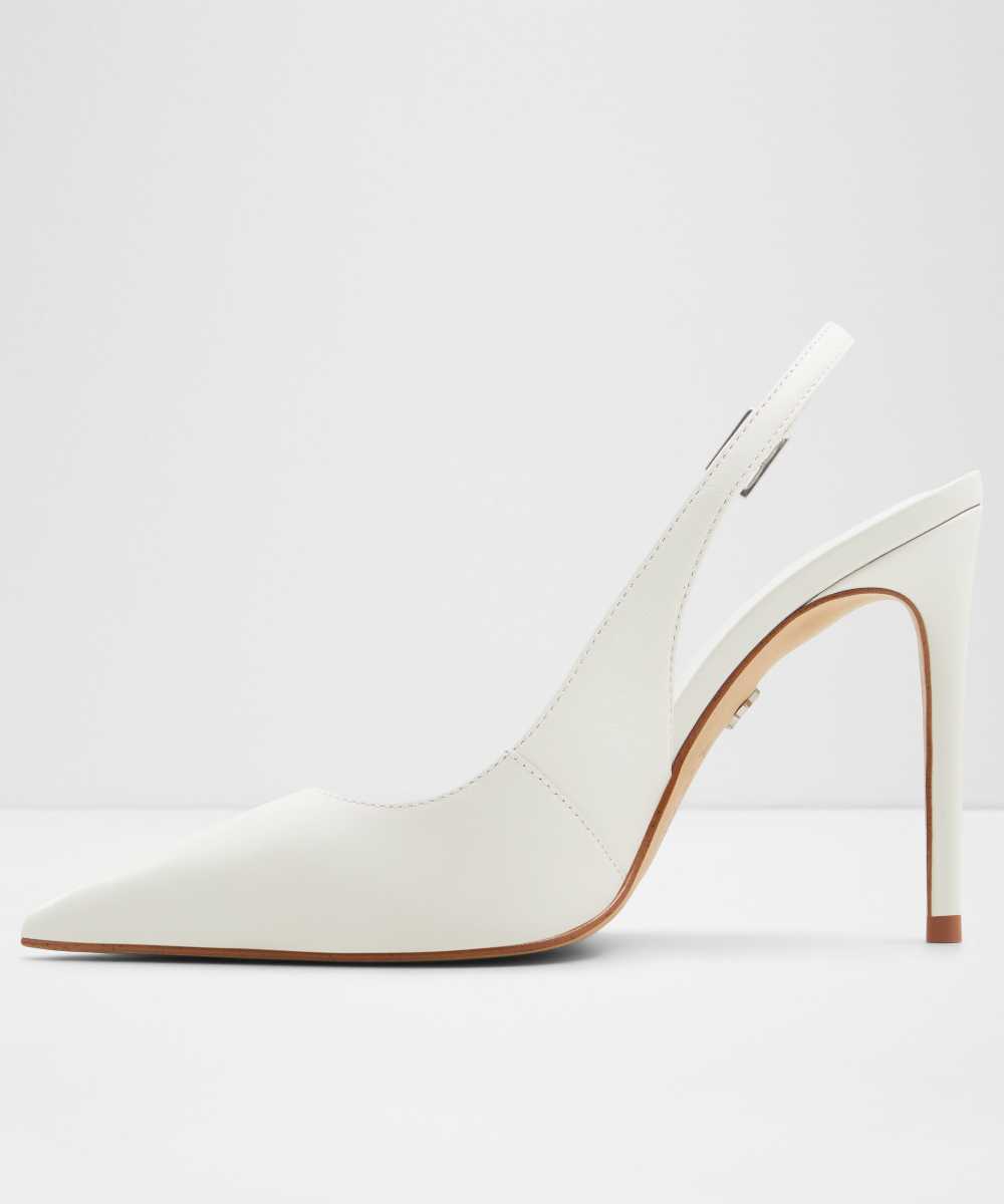 Zapatos de salón de mujer con punta afilada - Aldo - Blanco Blanco-2