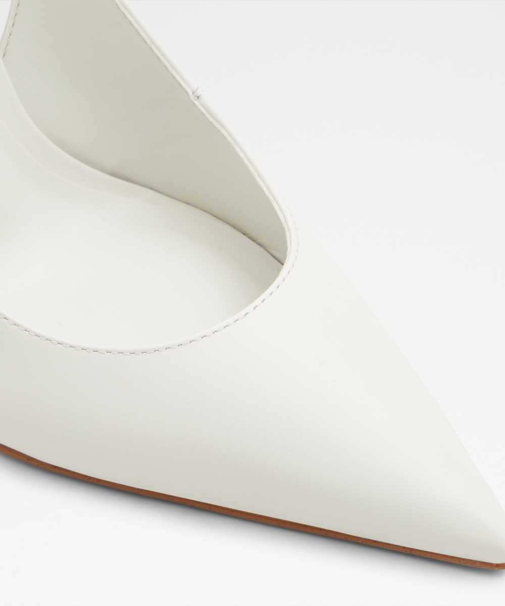 Zapatos de salón de mujer con punta afilada - Aldo - Blanco Blanco-5