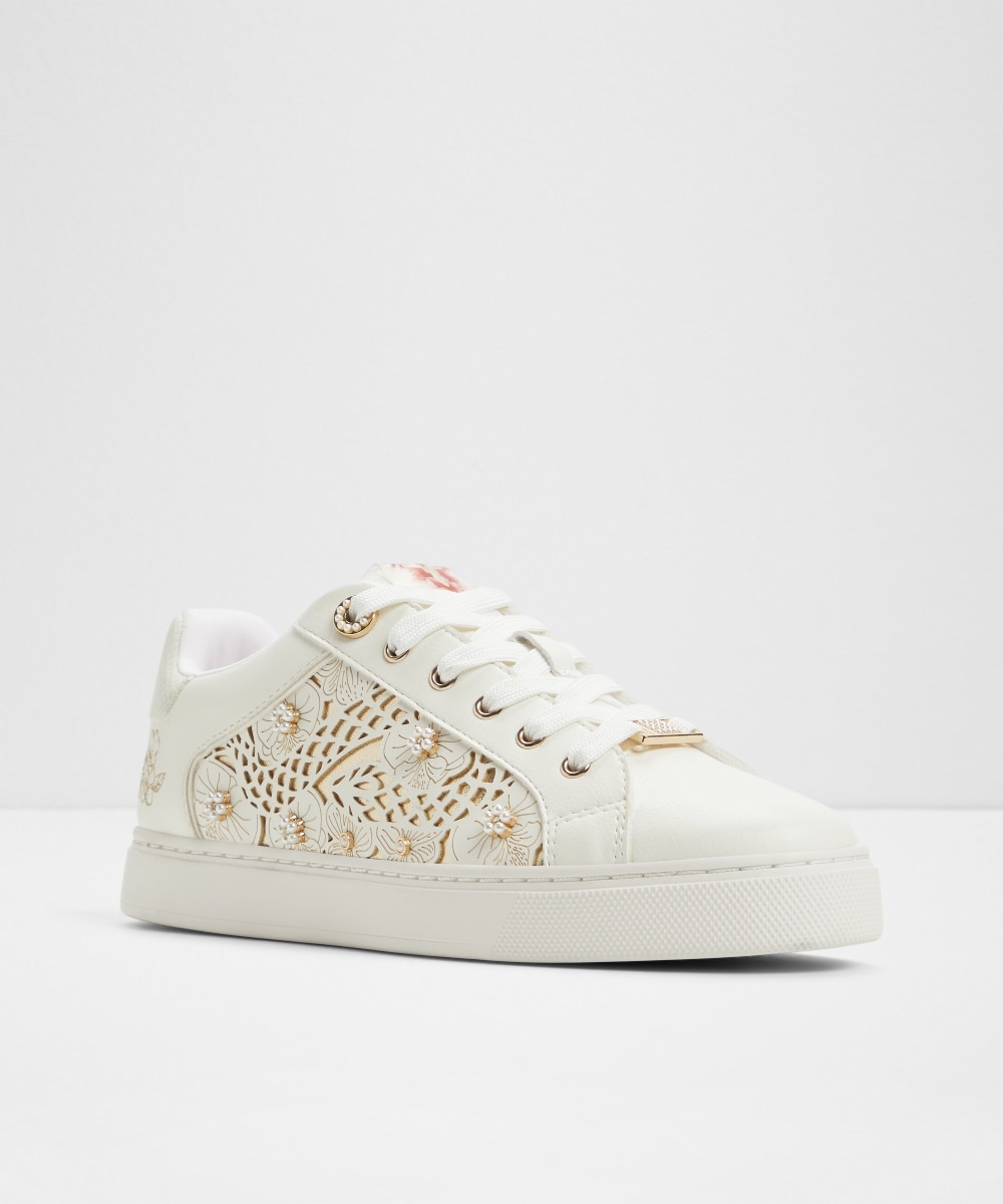 Zapatillas deportivas de mujer con punta redonda - Aldo - Blanco Blanco-4
