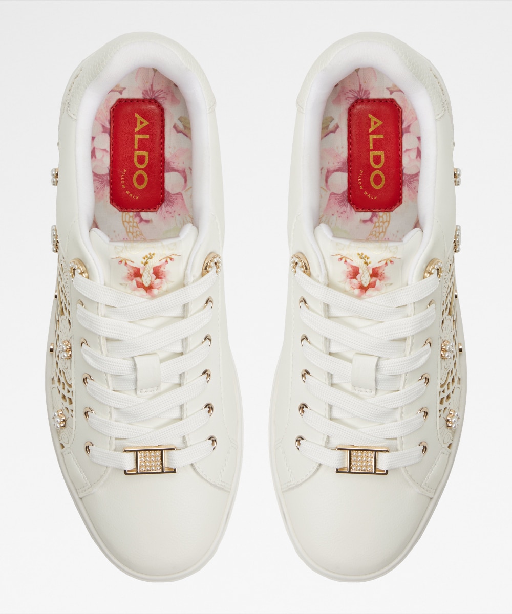 Zapatillas deportivas de mujer con punta redonda - Aldo - Blanco Blanco-6