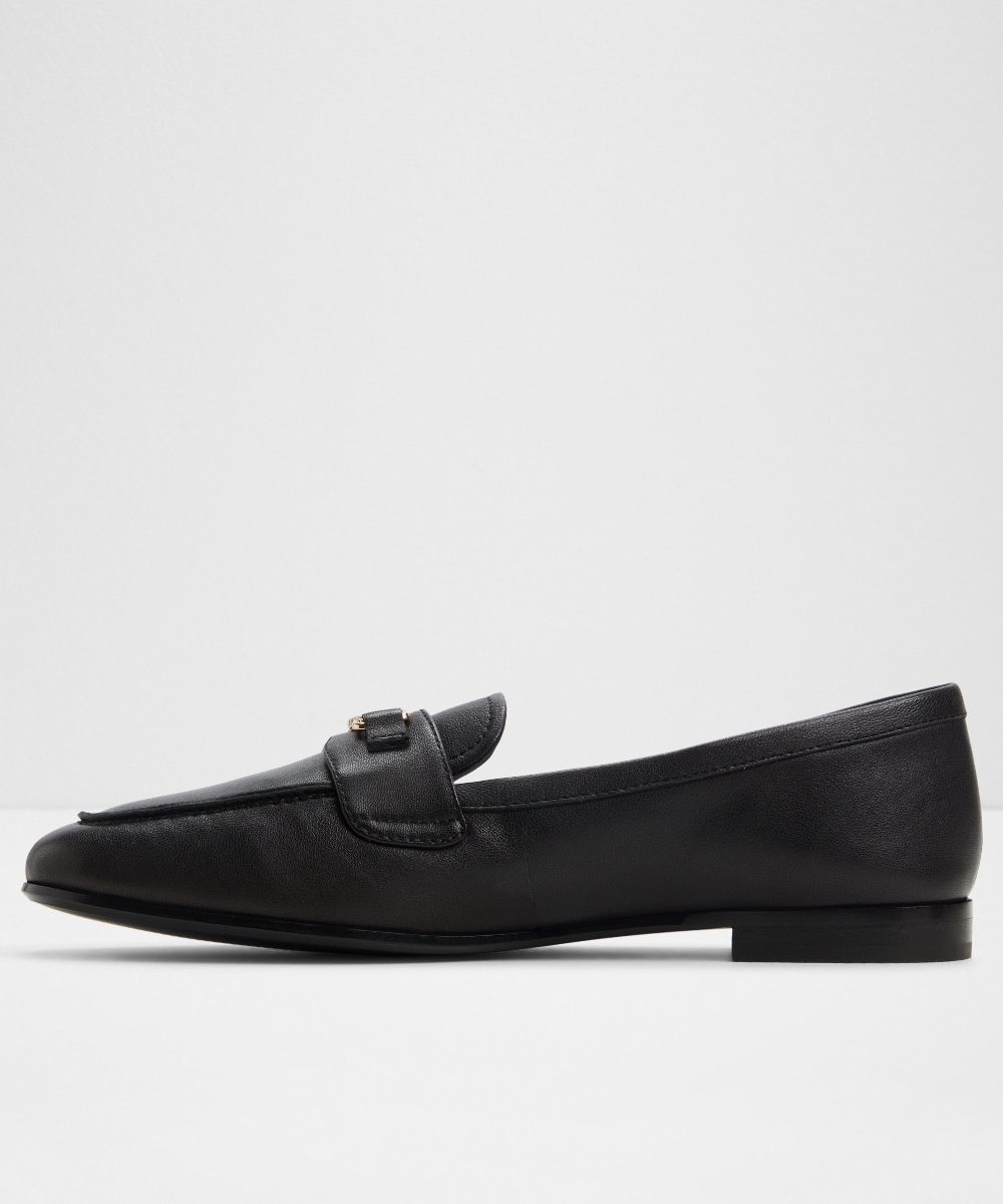 Imagen 2 de Mocasines planos de mujer con punta cuadrada - Negro Negro