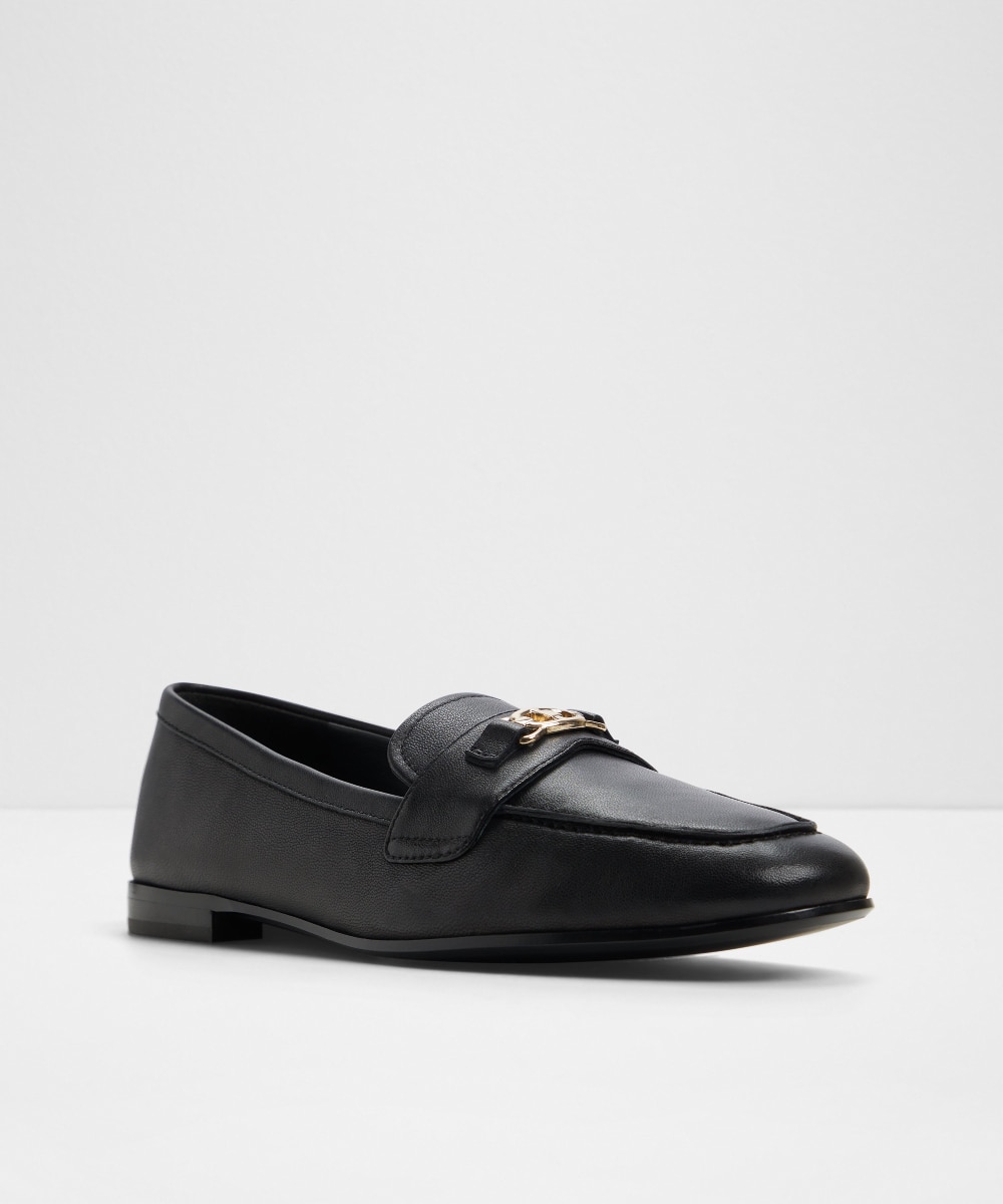 Imagen 4 de Mocasines planos de mujer con punta cuadrada - Negro Negro