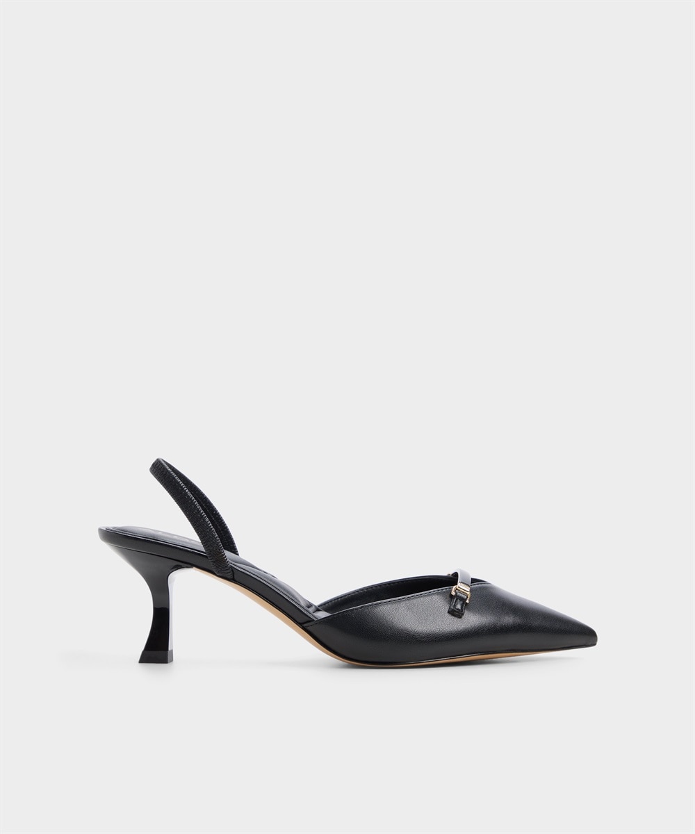 Zapatos de salón de mujer con punta afilada - Negro Negro-1