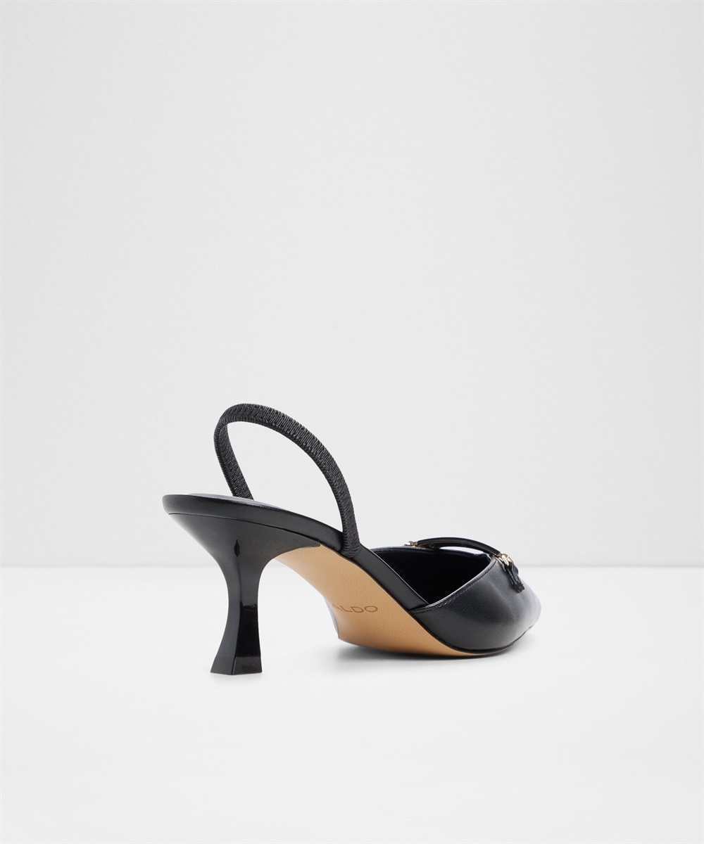 Zapatos de salón de mujer con punta afilada - Negro Negro-2