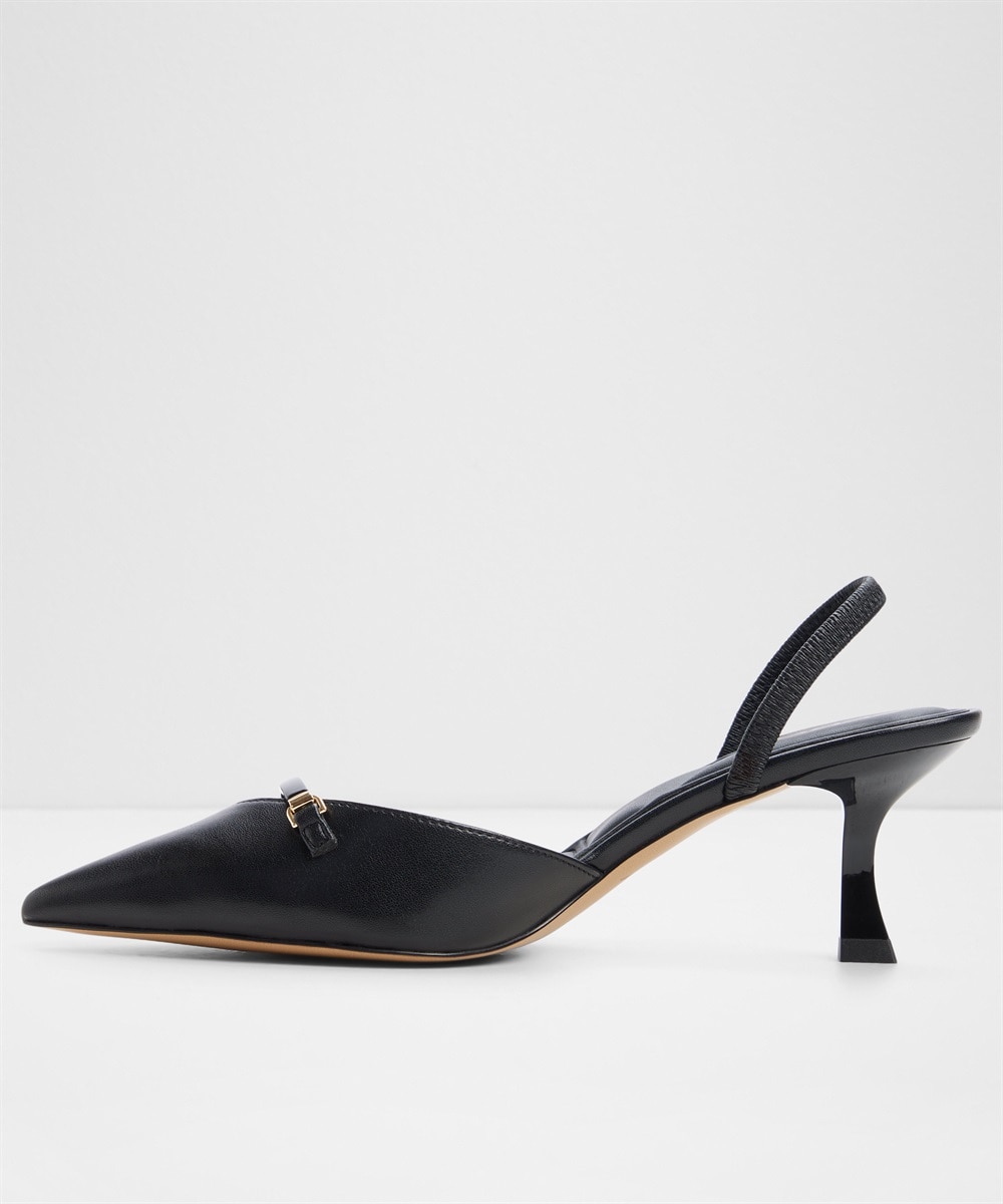 Zapatos de salón de mujer con punta afilada - Negro Negro-4