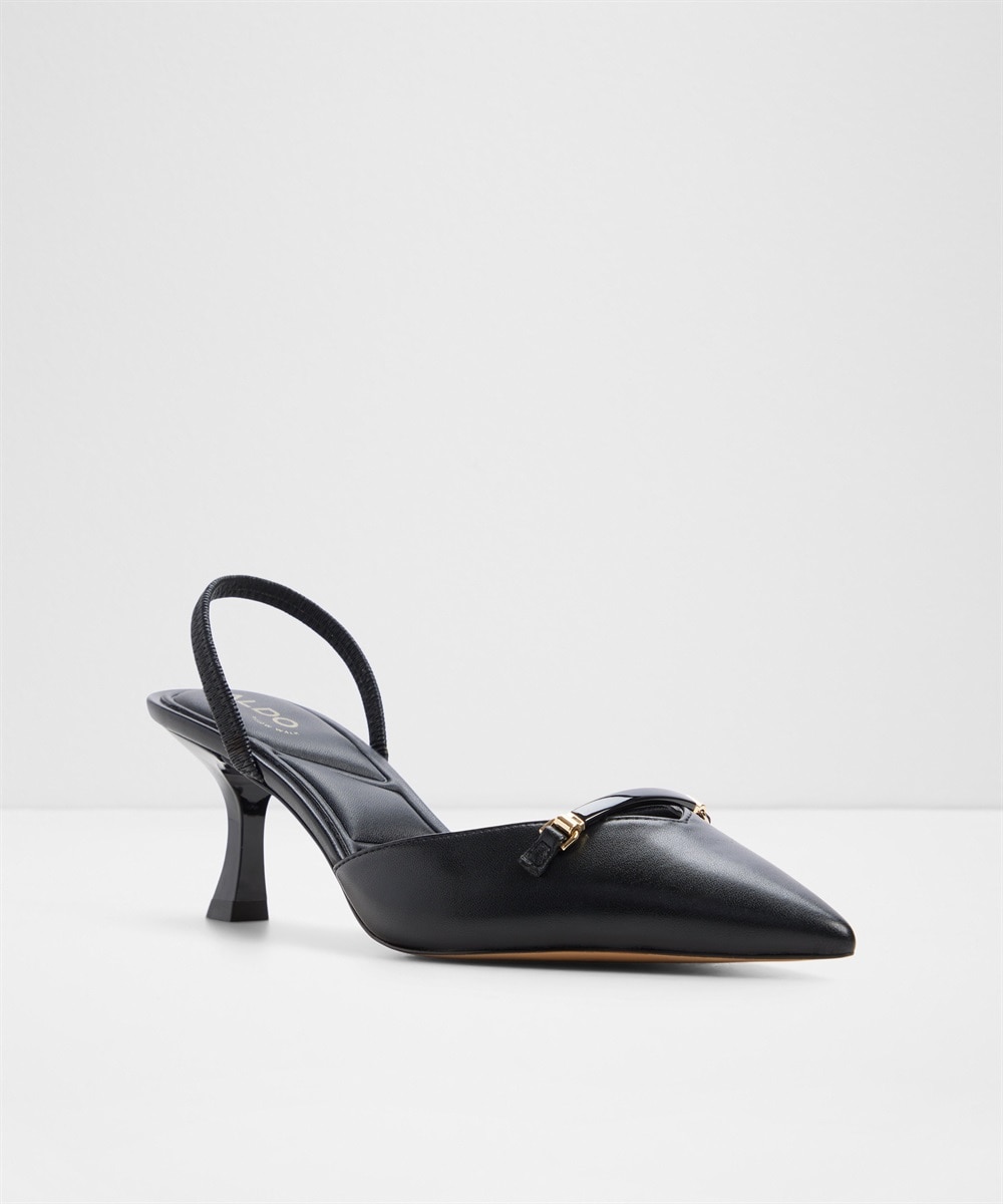 Zapatos de salón de mujer con punta afilada - Negro Negro-5