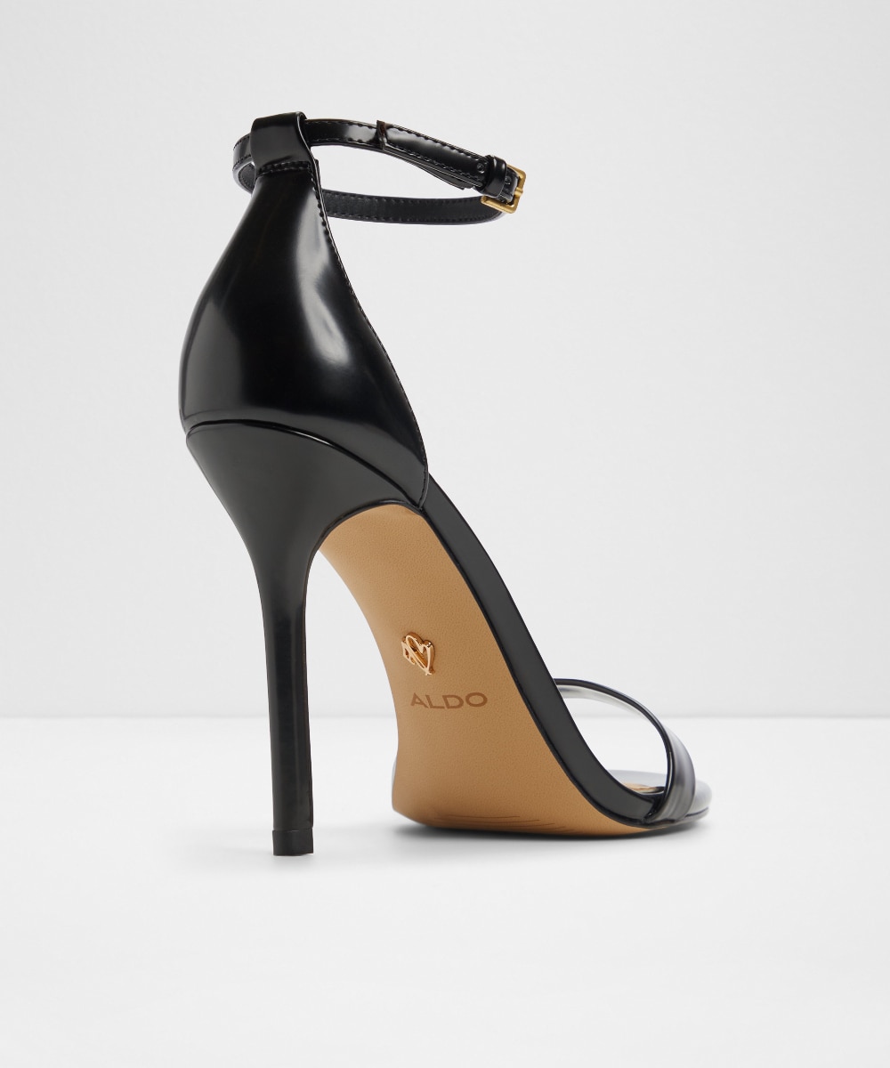 Sandalias de tacón de mujer con punta redonda - Aldo - Negro Negro-3