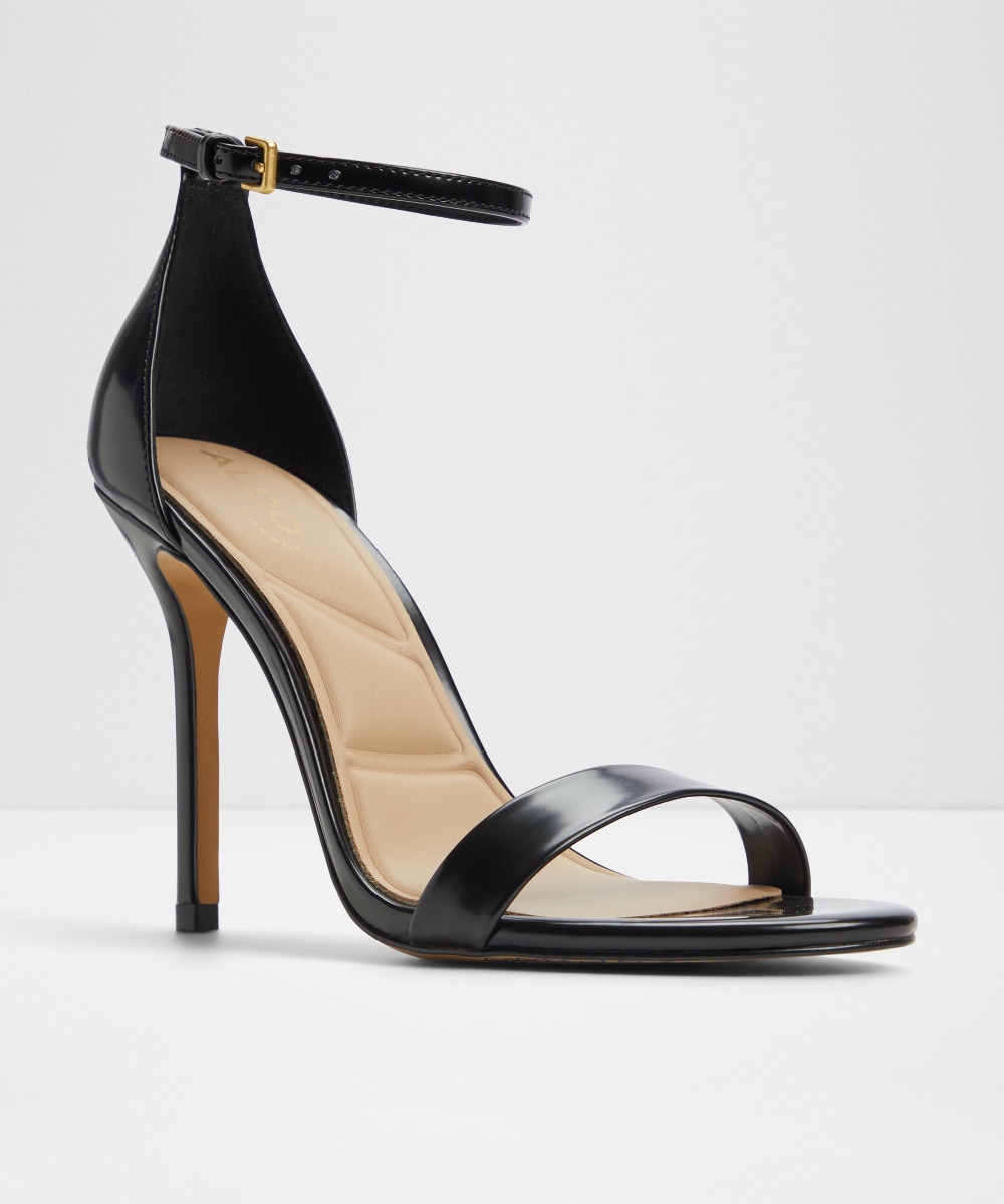 Sandalias de tacón de mujer con punta redonda - Aldo - Negro Negro-4