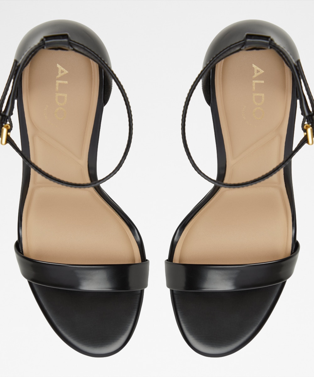 Sandalias de tacón de mujer con punta redonda - Aldo - Negro Negro-6