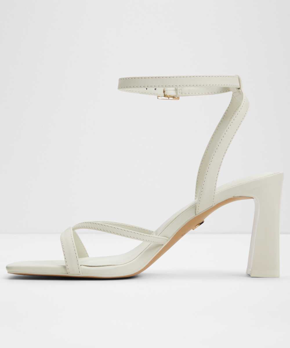 Sandalias de tacón de mujer con punta cuadrada - Aldo - Blanco Blanco-2