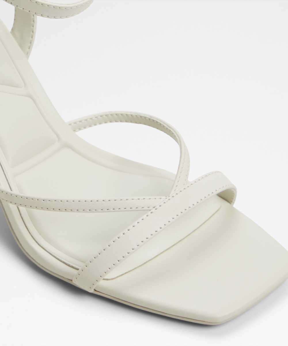 Sandalias de tacón de mujer con punta cuadrada - Aldo - Blanco Blanco-5