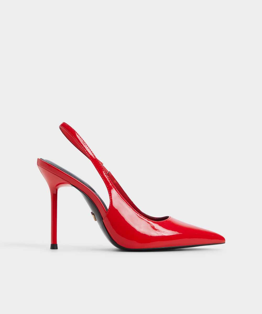 Zapatos de salón de mujer con punta afilada - Aldo - Rojo Rojo-1