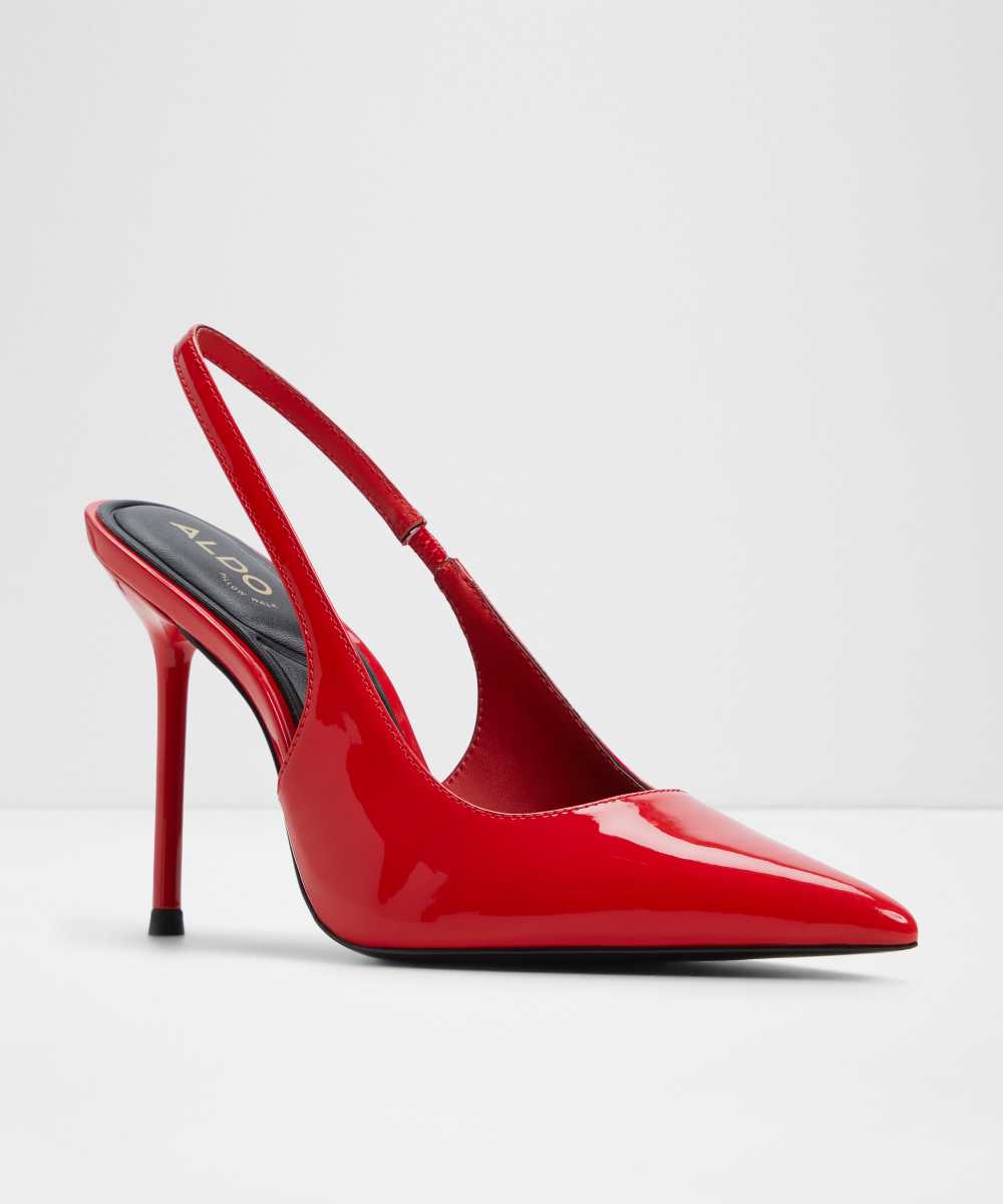 Zapatos de salón de mujer con punta afilada - Aldo - Rojo Rojo-4