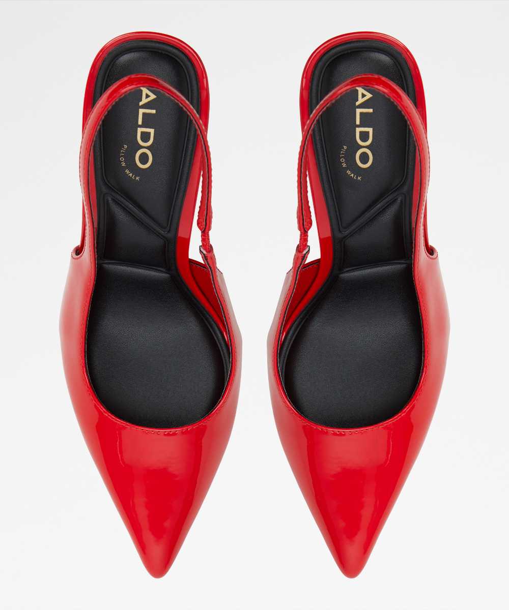 Zapatos de salón de mujer con punta afilada - Aldo - Rojo Rojo-6