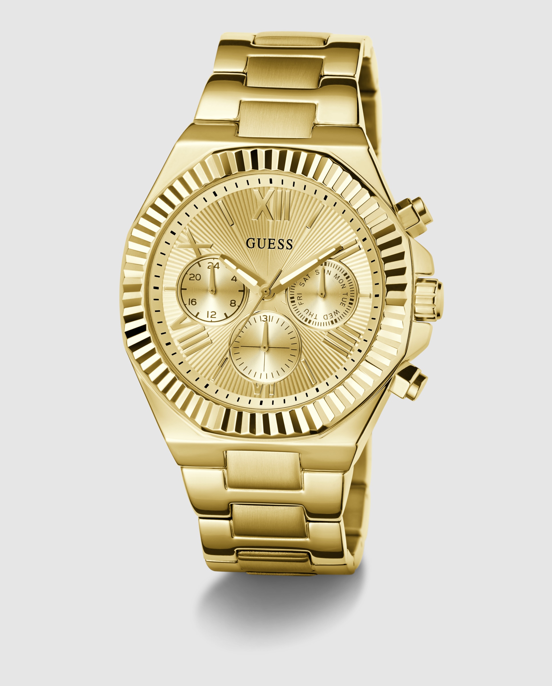 Imagen 5 de Reloj de hombre equity gw0703g9 de acero - Guess - Oro Oro
