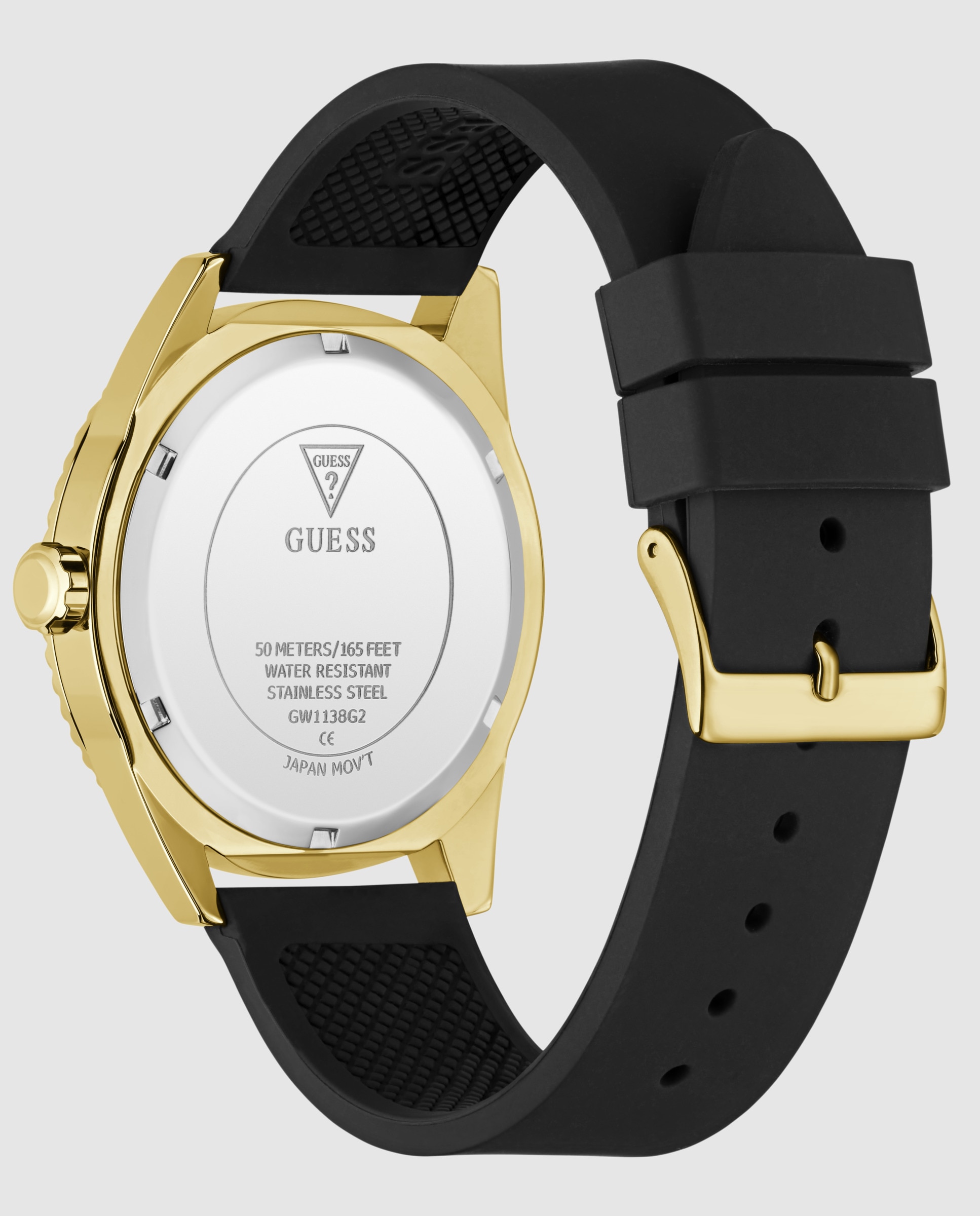 Imagen 3 de Reloj de hombre beast gw1138g2 de silicona - Guess - Negro Negro