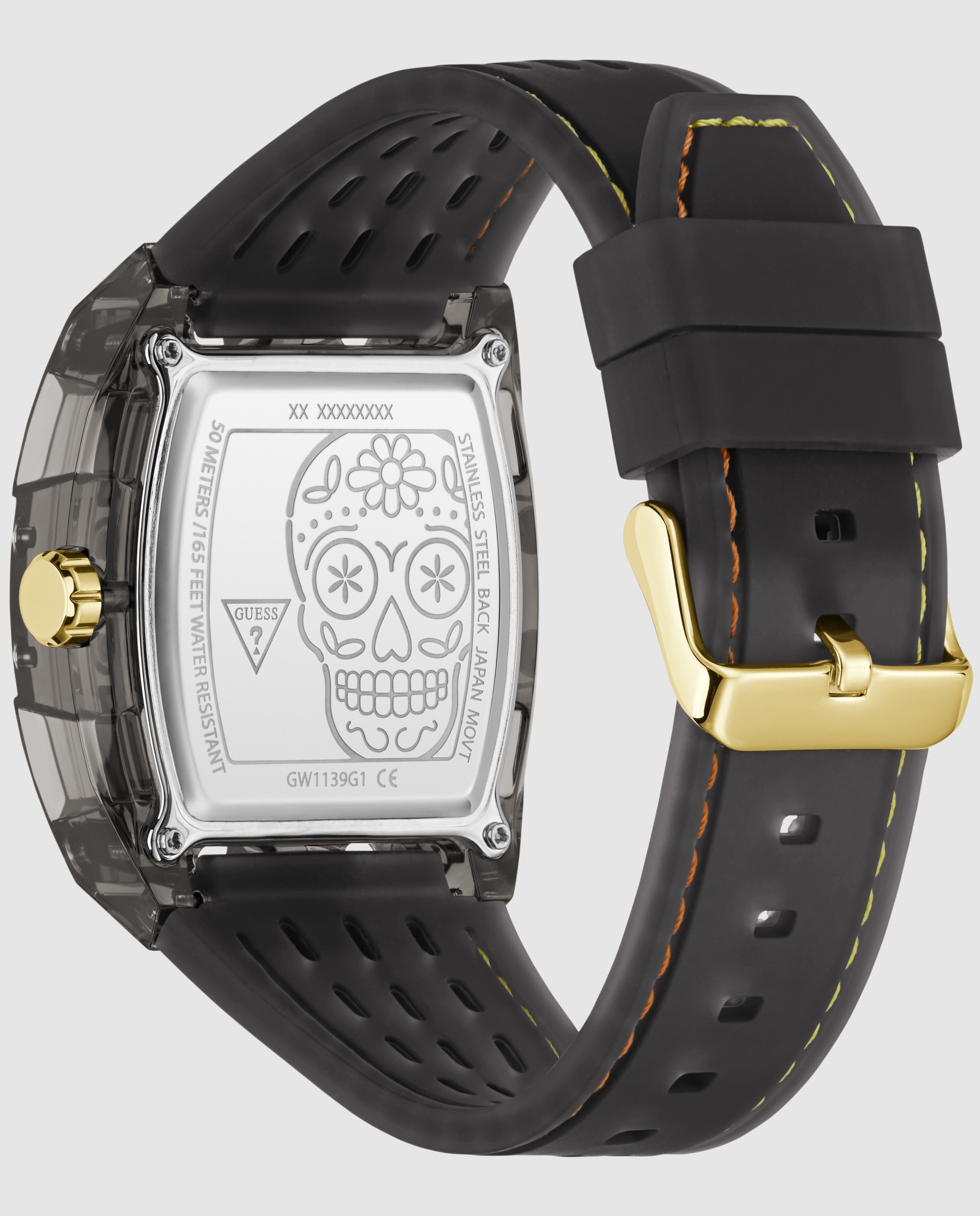 Imagen 3 de Reloj de hombre catrin gw1139g1 de silicona - Guess - Negro Negro