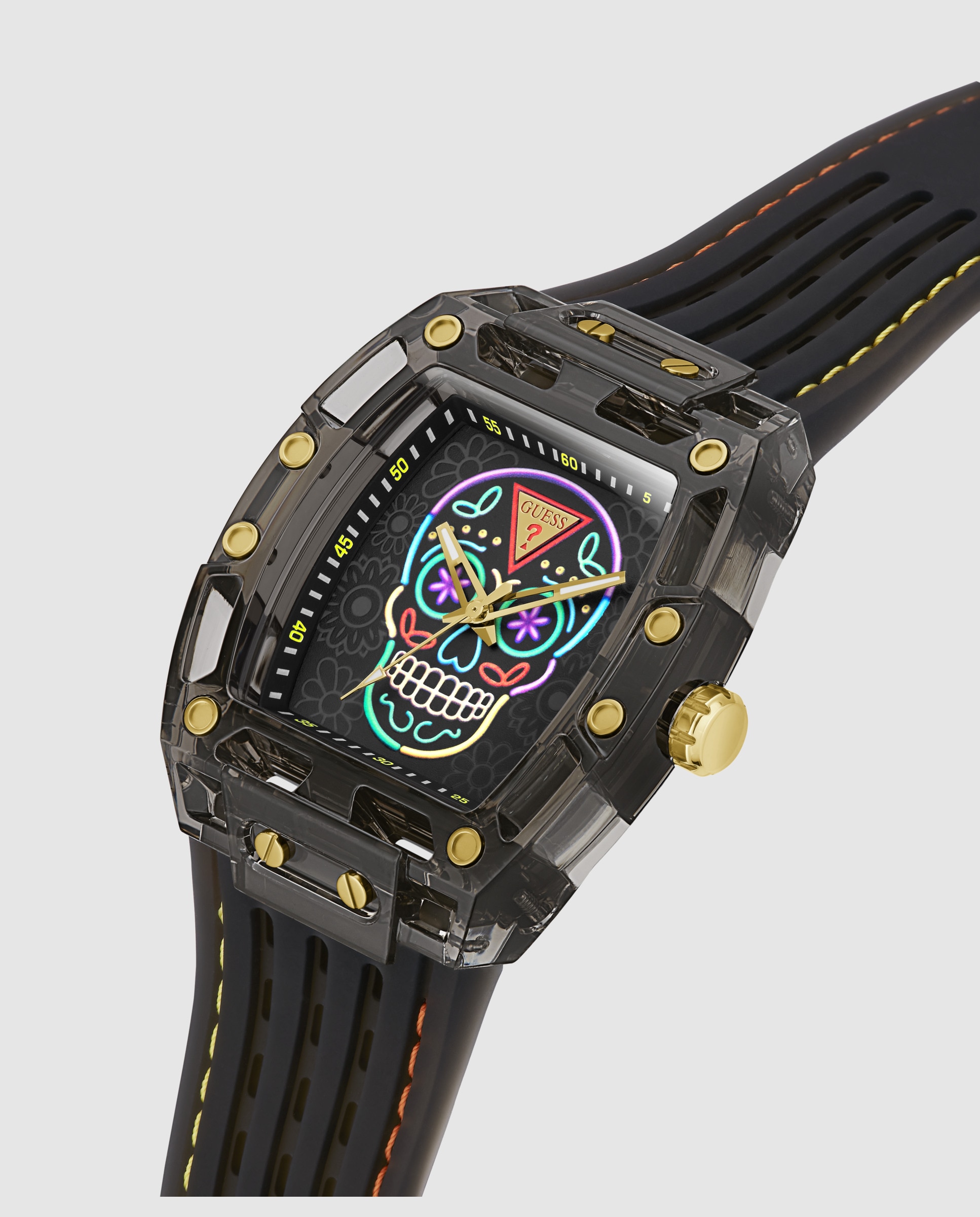Imagen 4 de Reloj de hombre catrin gw1139g1 de silicona - Guess - Negro Negro