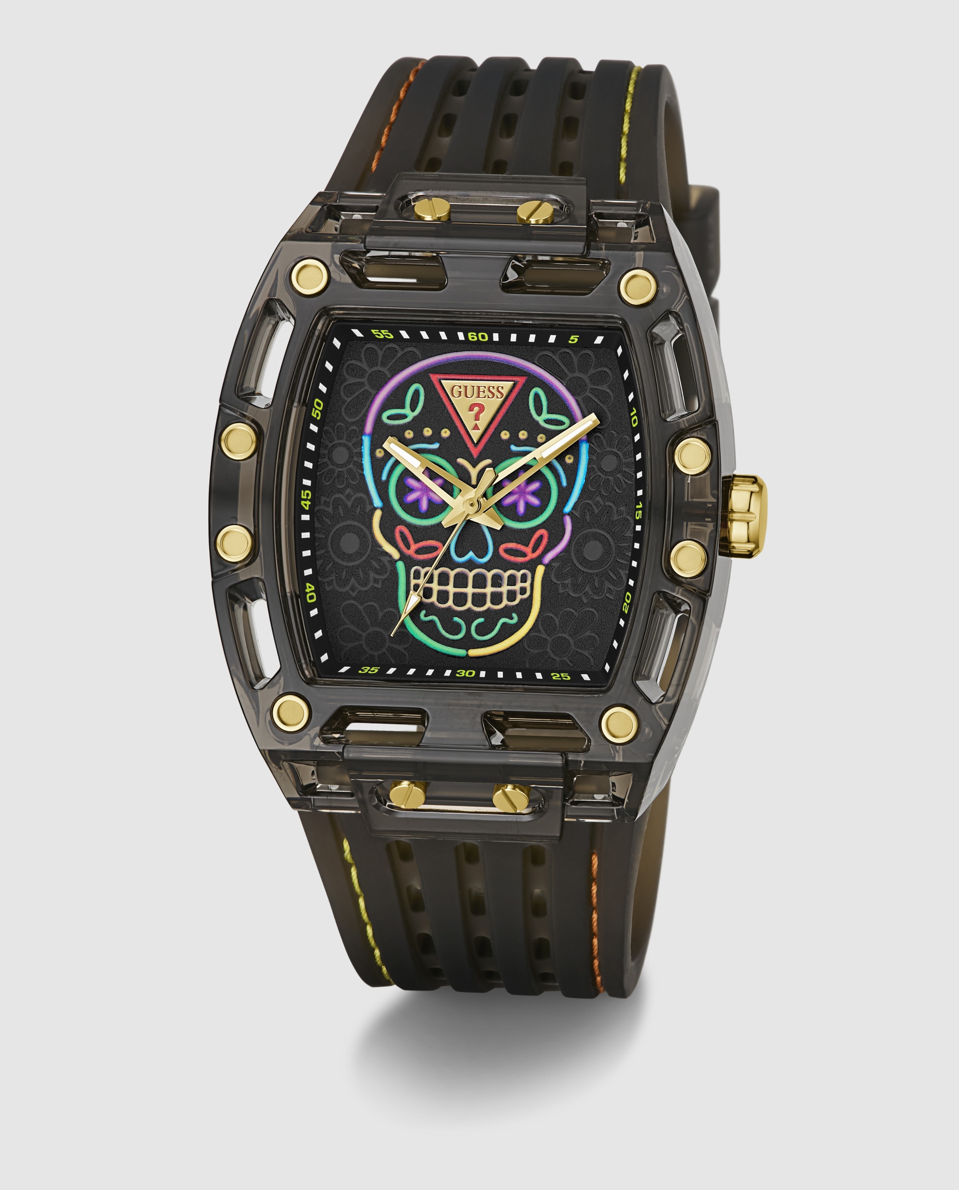 Imagen 5 de Reloj de hombre catrin gw1139g1 de silicona - Guess - Negro Negro